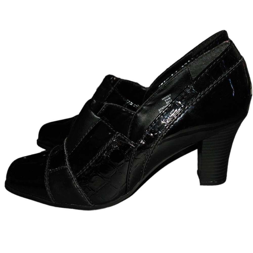 Nwot Cloudwalker Mandy Patchwork Vegan Leather Sq… - image 4